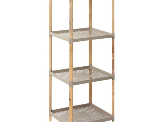 Ραφιέρα 0243604 45x38x112cm Natural-Beige