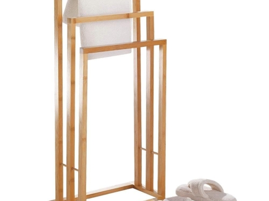 Κρεμάστρα Δαπέδου FNSZB15009 42x24x81,5cm Brown Max Home Bamboo