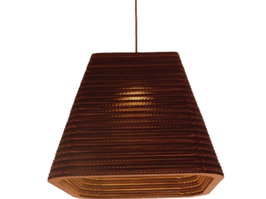Φωτιστικό Οροφής 3D Corfu 01295 Brown GloboStar Χαρτί