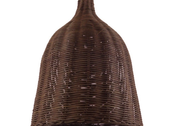 Φωτιστικό Οροφής Nelly 01367 Brown GloboStar Ψάθα