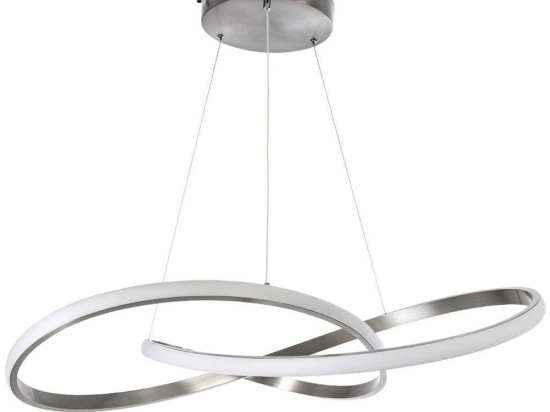 Φωτιστικό Οροφής Με Τηλεχειριστήριο Dexter 60915 Φ73cm Dim Led 10080lm 90W Nickel GloboStar