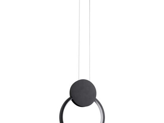 Φωτιστικό Οροφής Cyclos 61073 Led 9W 21x2,3x26,5cm Black GloboStar Αλουμίνιο