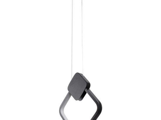 Φωτιστικό Οροφής Mary 61082 Led 12W 20x2,3x28,5cm Black GloboStar Αλουμίνιο