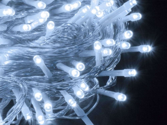 Χριστουγεννιάτικα Λαμπάκια Σειρά 100 Led 85834 13m Με 8 Προγράμματα 3,6W 6000K Clear GloboStar