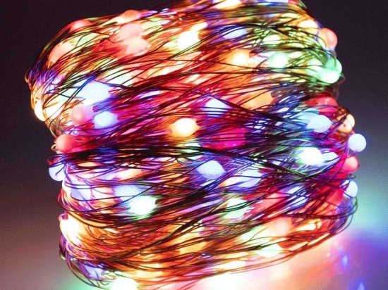 Χριστουγεννιάτικα Λαμπάκια Σειρά 300 Led 85847 32m Με 8 Προγράμματα RGB Bronze GloboStar