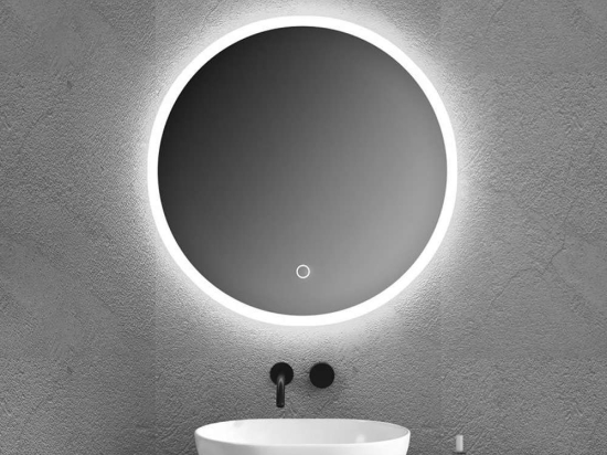 Καθρέπτης Omikron Nova 67-8080 Led Touch Φ80cm Clear Gloria PVC