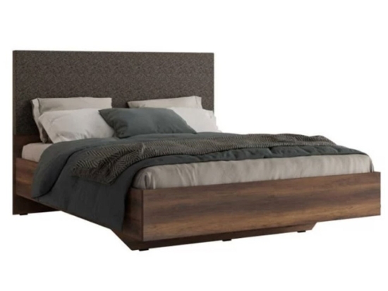 Κρεβάτι (Για Στρώμα 160x200cm) Oryana 0258272 206x171x162cm Walnut Υπέρδιπλo