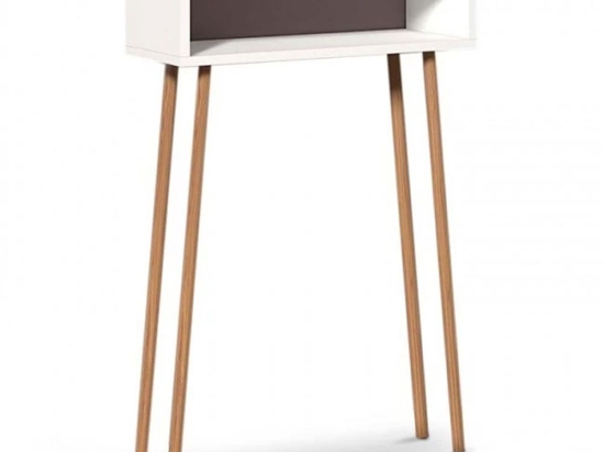 Κονσόλα Moca 0117683 60x22x87cm White-Natural
