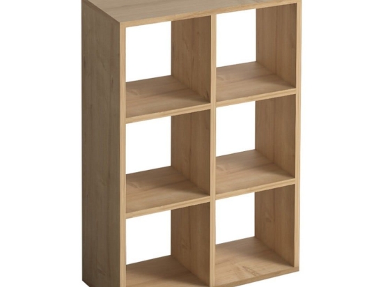 Βιβλιοθήκη Cube 0221535 73,5x34x109cm Oak