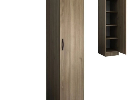 Ντουλάπα Μονόφυλλη Ricardo 0256487 40x51,8x181cm Walnut Μονόφυλλη