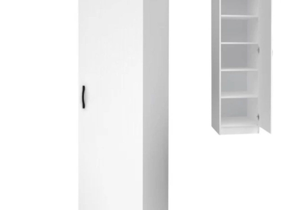 Ντουλάπα Μονόφυλλη Victoria 0258612 50x60x181cm White Μονόφυλλη