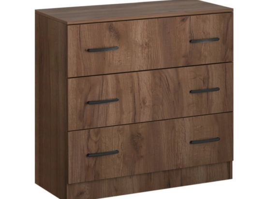 Συρταριέρα Frida 0233236 80x44x80cm Light Walnut
