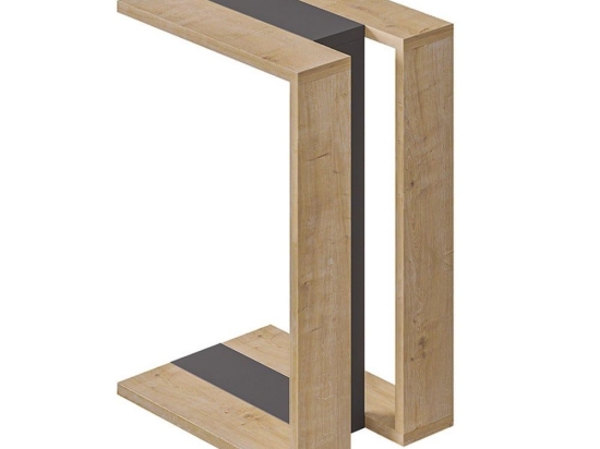 Βοηθητικό Τραπεζάκι Muju 0207493 30x40x57cm Natural Oak-Anthracite