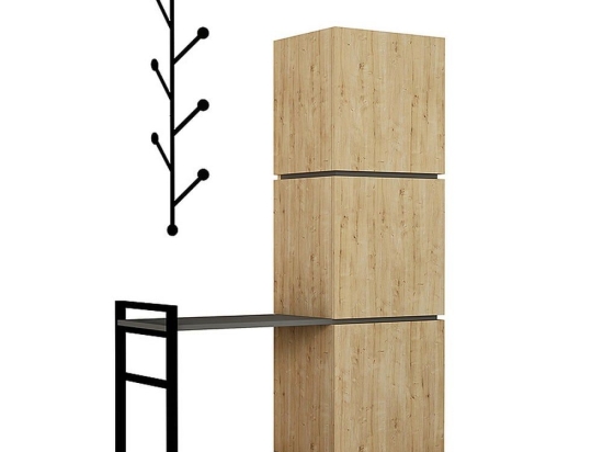 Έπιπλο Εισόδου Mello 214221 Με Κρεμάστρα 109x39x149cm Oak