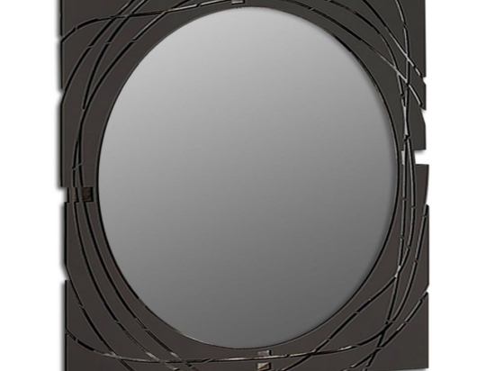 Καθρέφτης Τοίχου Hulla 0234823 55,6x2x55,6cm Black Μέταλλο