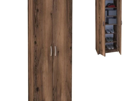 Ντουλάπα - Παπουτσοθήκη Renso 0253739 59,8x37,8x178,5cm Walnut