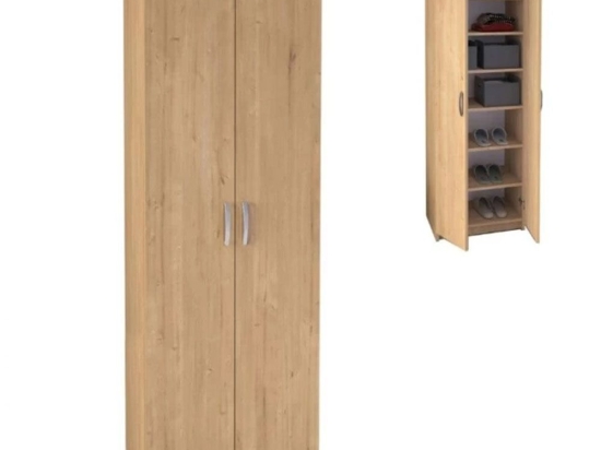 Ντουλάπα - Παπουτσοθήκη Renso 0253740 59,8x37,8x178,5cm Sapphire Oak