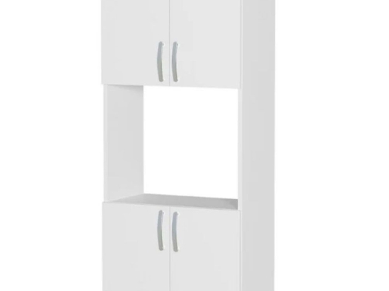 Ντουλάπα Κουζίνας Armado 0253742 60x32x140cm White Μοριοσανίδα, Μελαμίνη