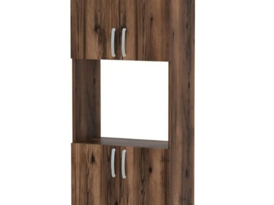 Ντουλάπα Κουζίνας Armado 0253743 60x32x140cm Walnut Μοριοσανίδα, Μελαμίνη