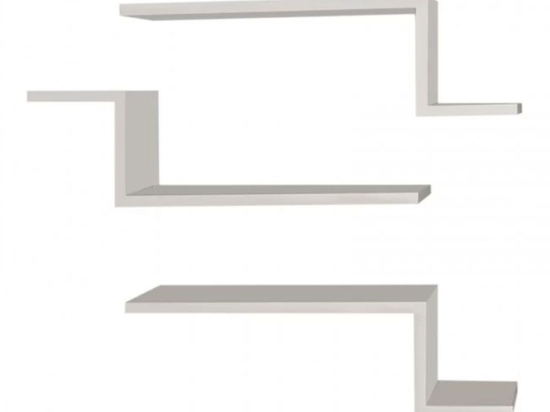 Ραφιέρα Τοίχου Lowa (Σετ 3Τμχ) 0216073 57,7x14,5x18cm White