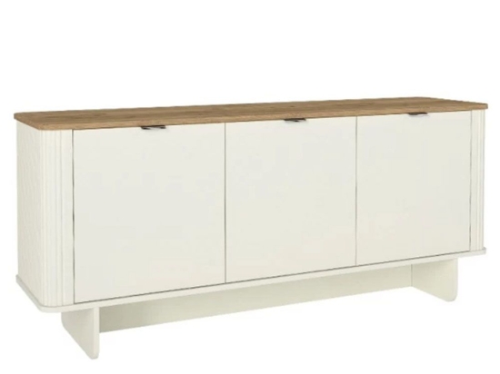 Μπουφές Bohema 0265888 180x47x76,6cm Ivory-Sepet Oak