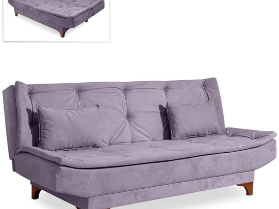 Καναπές - Κρεβάτι Τριθέσιος Lucas 0234427 190x85x85cm Grey