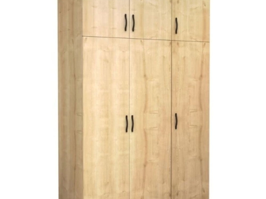Ντουλάπα Τρίφυλλη Με Πατάρι Victoria 0260764 150x60x240cm Sonoma Τρίφυλλη