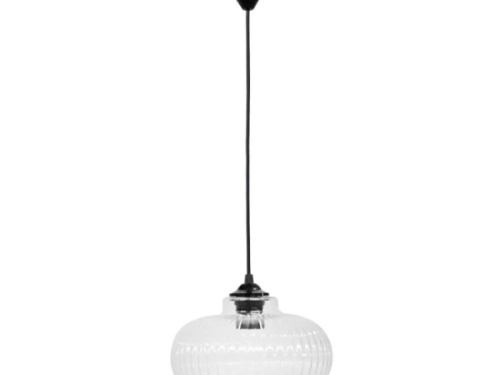 Φωτιστικό Οροφής Rigato 02-0330 1/Ε27 Φ25x90cm Clear Heronia