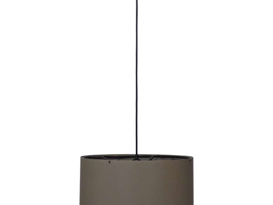 Φωτιστικό Οροφής 14-0309 Hk-40 1/E27 Φ37x95cm Αμπαζούρ Cappuccino Heronia Πλαστικό