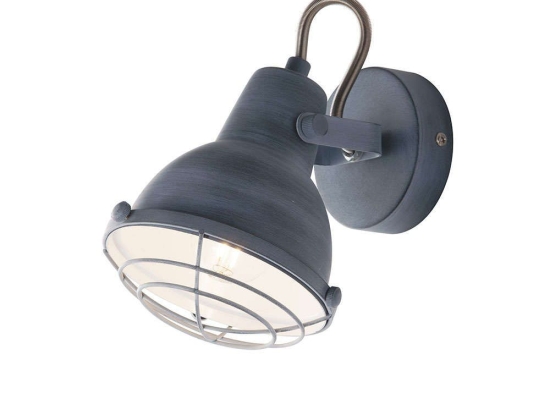 Φωτιστικό Τοίχου - Απλίκα I-Cuba-AP1 Grey Luce Ambiente Design Μέταλλο