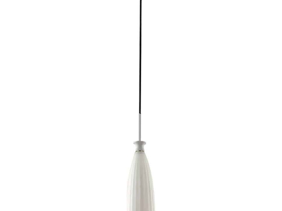 Φωτιστικό Οροφής Swing I-SWING-SP-1 1xE14 Φ15cm 120cm White Luce Ambiente Design Γυαλί