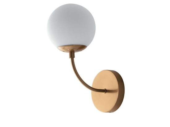 Φωτιστικό Τοίχου - Απλίκα I-Themys-AP1 Brass Luce Ambiente Design Μέταλλο,Γυαλί