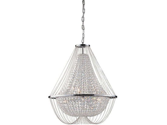 Φωτιστικό Οροφής I-Vienna-S45 CR Chrome Luce Ambiente Design Κρύσταλλο