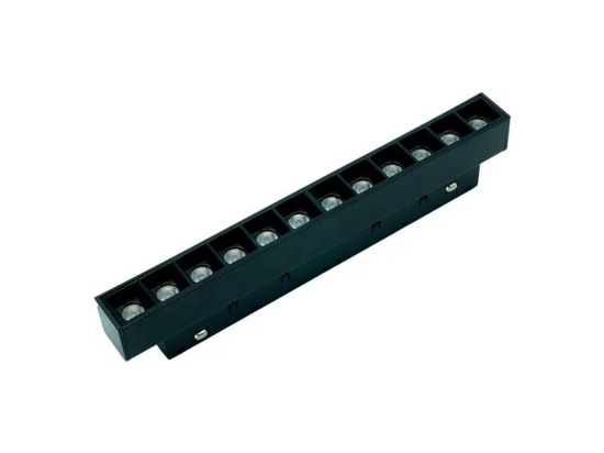 Γραμμικό Φωτιστικό LED Μαγνητικής Ράγας ID-6931 Dimmable S20 12W 3000K-6000K 1020lm 22,3x2,2x2,5cm Black Metanor