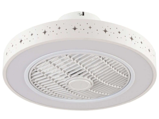 Ανεμιστήρας Οροφής Almanor 101000410 Με Φως Led Και Τηλεχειριστήριο Φ50x19cm 36W White Inlight Διάμετρος 50cm
