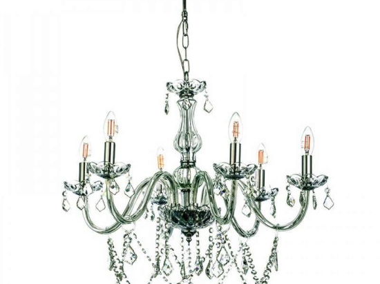 Φωτιστικό Οροφής 5314-6 68cm 6xΕ14 Clear Inlight