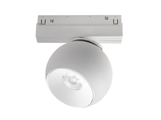 Σποτ Μαγνητικής Ράγας IONA1230W 48V DC 12W 3000K 1000Lm 36° Osram RA90 10x13,4cm White Aca