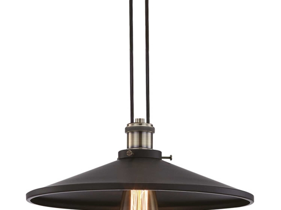 Φωτιστικό Οροφής Vintage KS12882CB Black Μέταλλο