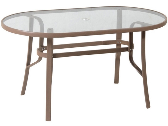 Τραπέζι Οβάλ 154559 Brown 80X140X75cm