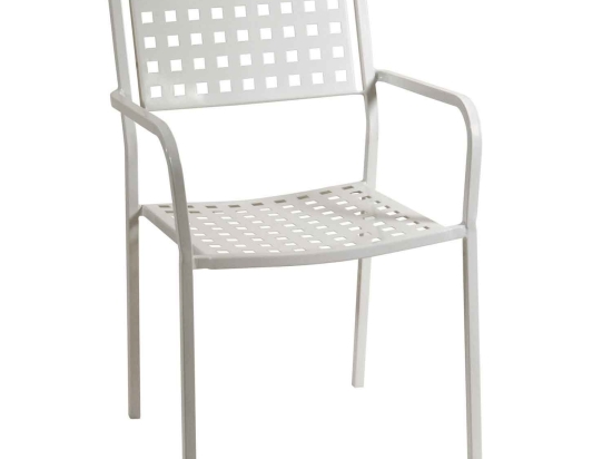 Πολυθρόνα Στοιβαζόμενη 165450 White 54X51X84 cm