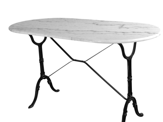 Τραπέζι Οβάλ 203434 White 60x120x72cm