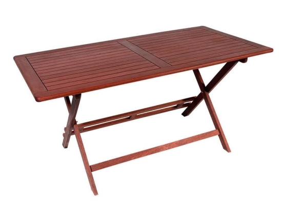 Τραπέζι Παραλ/μο 203471 Brown/Red 80χ150χ75cm