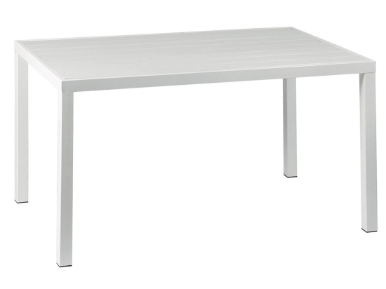 Τραπέζι Παραλ/μο Mε Polywood 223925 134x84x72cm White