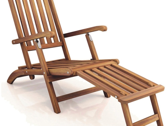 Ξύλινη Ξαπλώστρα-Πολυθρόνα 22446 148x57x89cm Natural