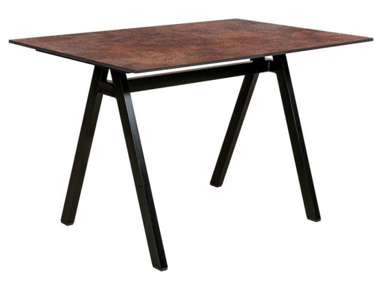Τραπέζι Παραλ/μο Αλουμινίου Hpl 22515 140x80x75cm Black-Brown
