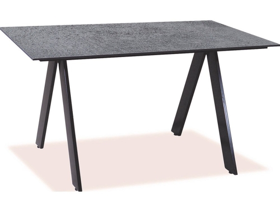 Τραπέζι Παραλ/μο Αλουμινίου Hpl 22517 140x80x75cm Black-Grey
