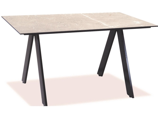 Τραπέζι Παραλ/μο Αλουμινίου Hpl 22521 160x90x75cm Beige-Black