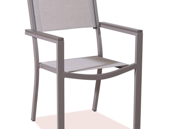 Πολυθρόνα Στοιβαζόμενη Κήπου 22525 57x60x87cm Grey