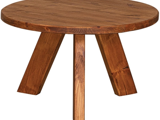 Τραπέζι Στρογγυλό Ξύλο Πεύκου 22533 60x40cm Natural