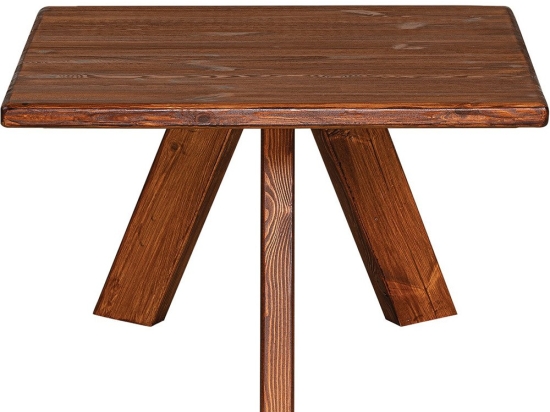 Τραπέζι Τετράγωνο Ξύλο Πεύκου 23400 80x80x40cm Natural